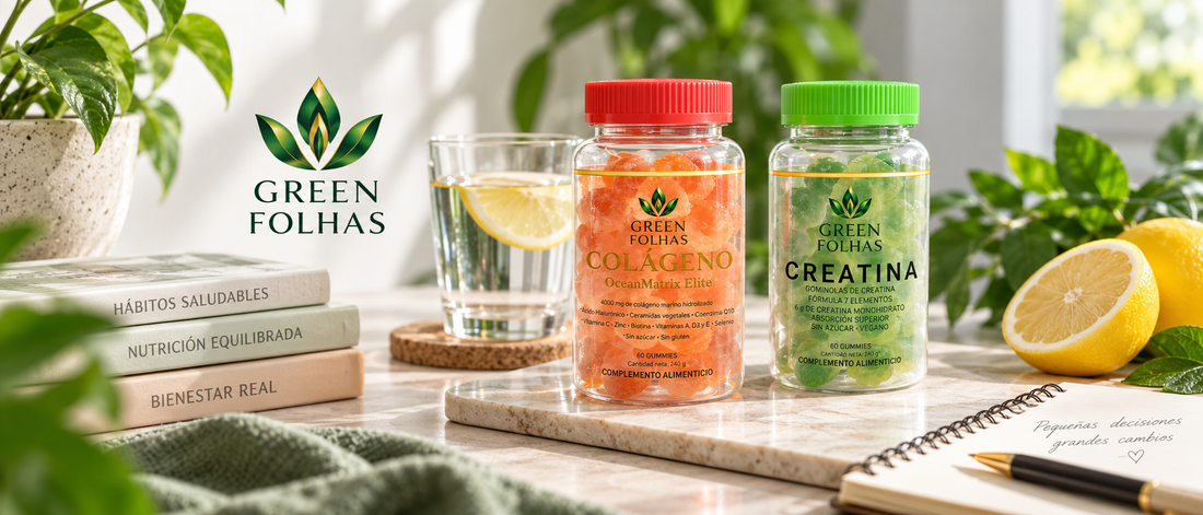 Suplementación alimenticia Green Folhas en un entorno natural y saludable para ilustrar cómo elegir complementos con criterio.