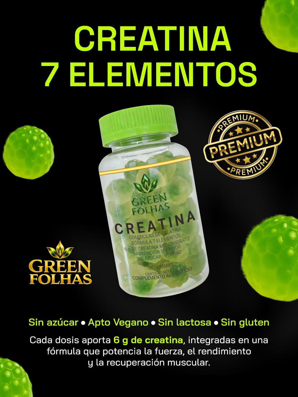 PACK TRÍO Creatina 7 + Colageno + Creatina Premium