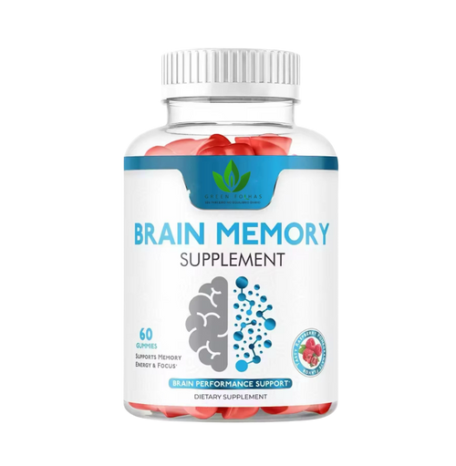 Brain Memory gominolas Green Folhas memoria concentración y enfoque