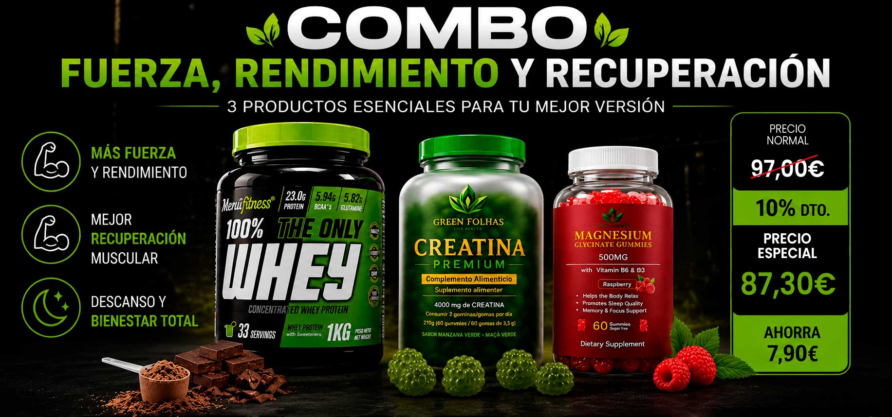 Combo Transformación Fitness