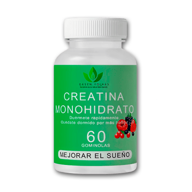Creatina Monohidrato gominolas Green Folhas creatina monohidratada fuerza y rendimiento