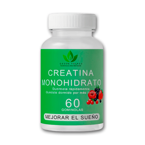 Creatina Monohidrato gominolas Green Folhas creatina monohidratada fuerza y rendimiento