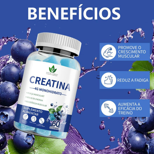 Beneficios de Creatina Monohidratada Green Folhas