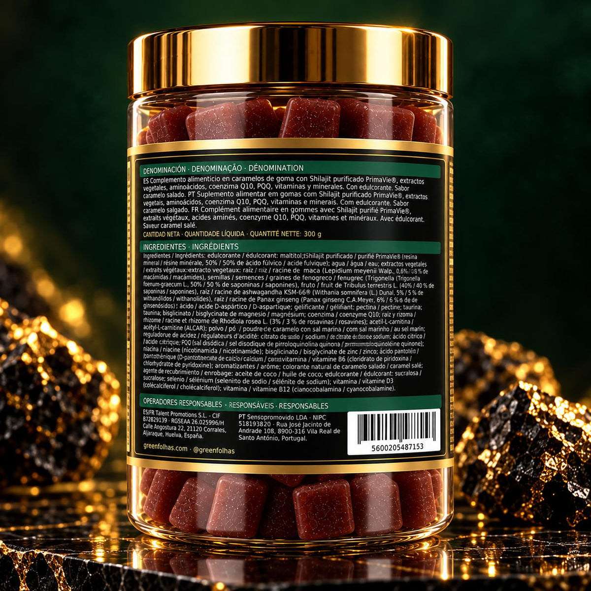 SHILAJIT TESTO+ ULTRA | 21 Activos | 60 Gummies
