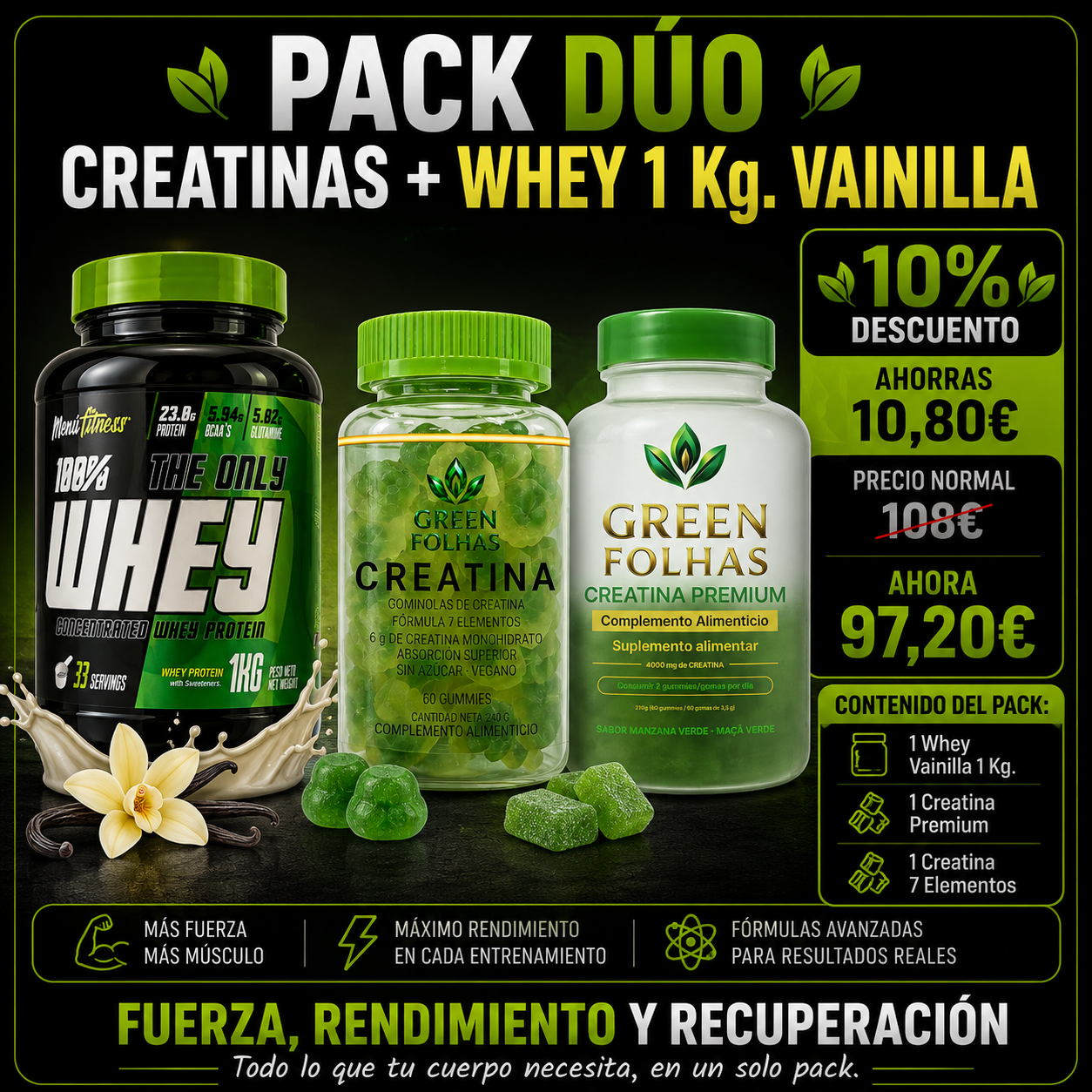 Pack Dúo Fuerza y Rendimiento