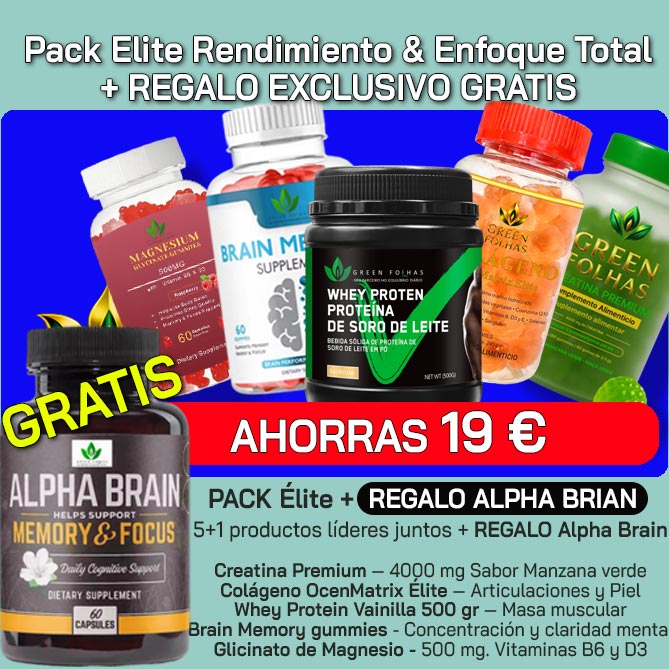 Pack Elite Rendimiento & Enfoque total Green Folhas pack de suplementos Green Folhas