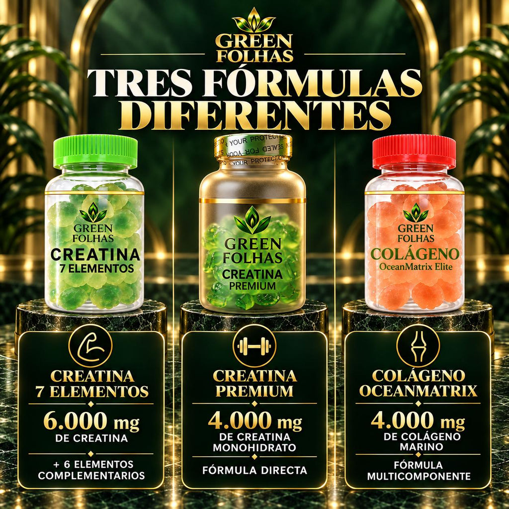 PACK TRÍO Creatina 7 + Colageno + Creatina Premium