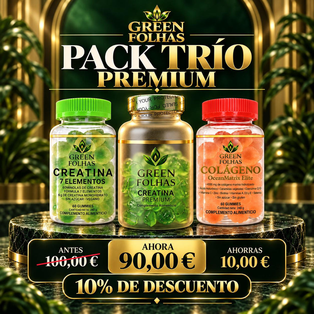 PACK TRÍO Creatina 7 + Colageno + Creatina Premium