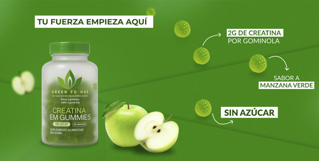 Creatina en gominolas
