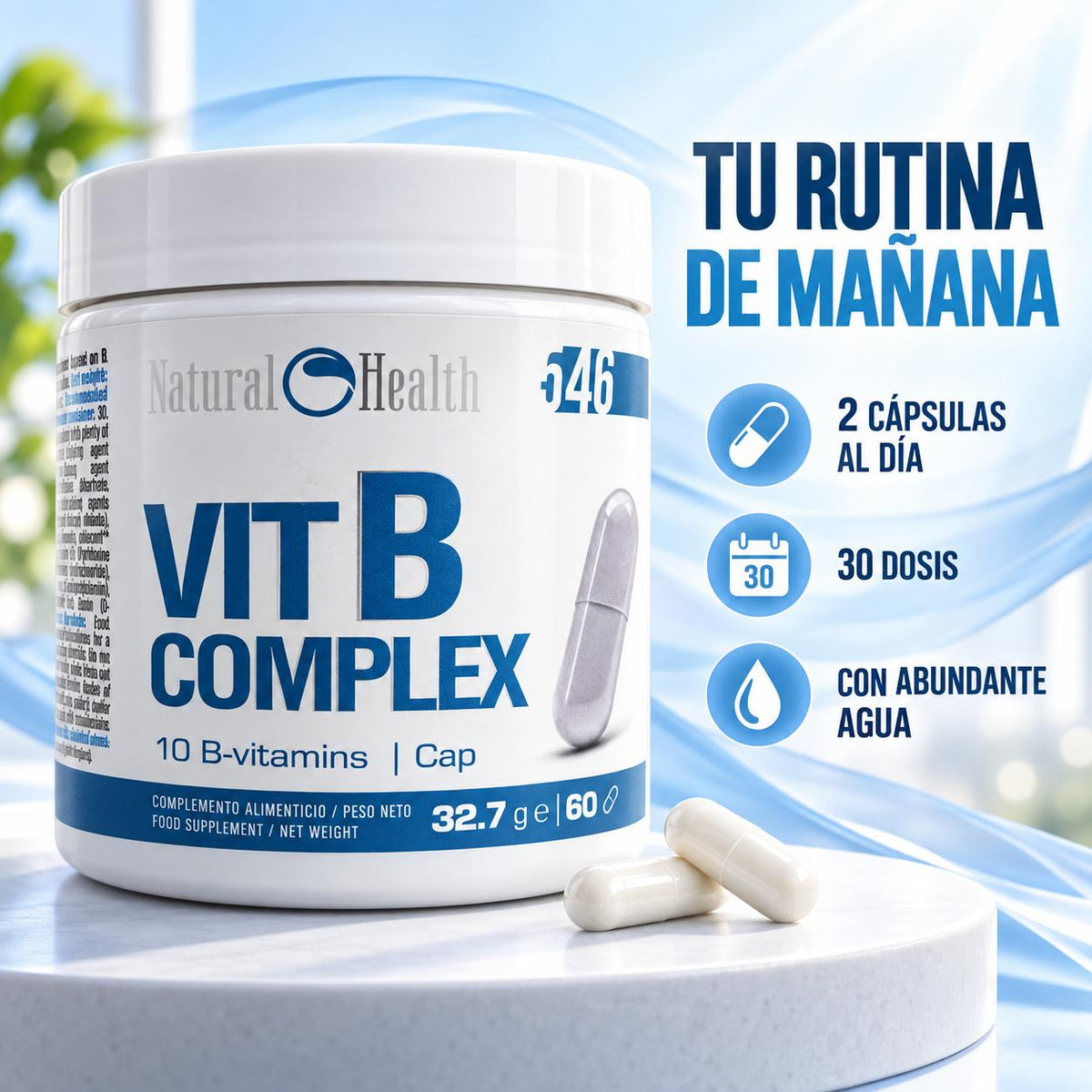 vitaminas B con colina e inositol
