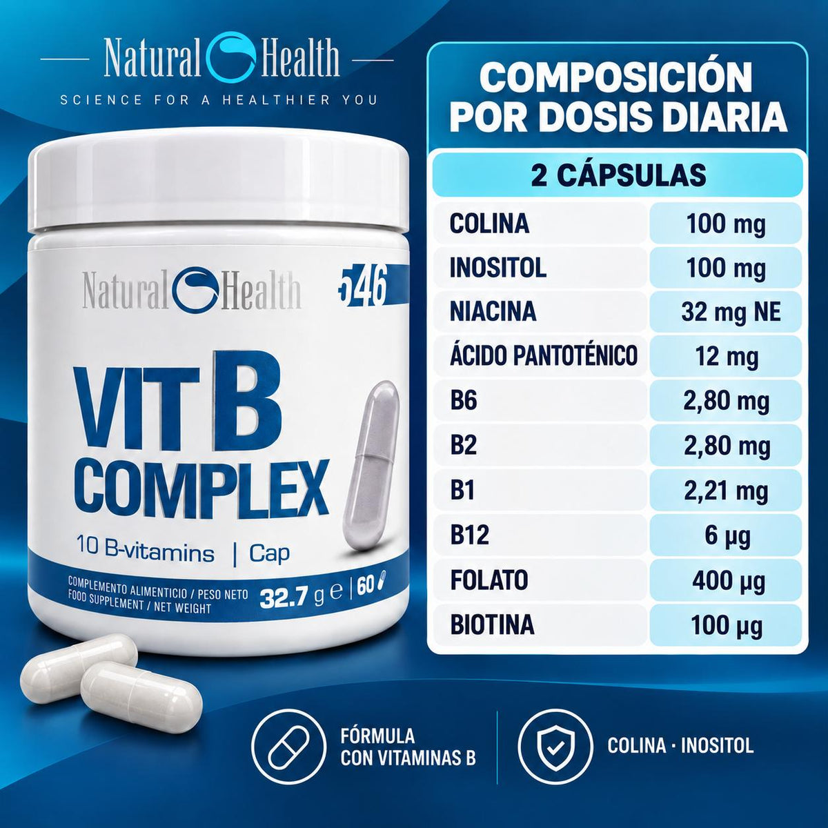 complejo B 60 cápsulas