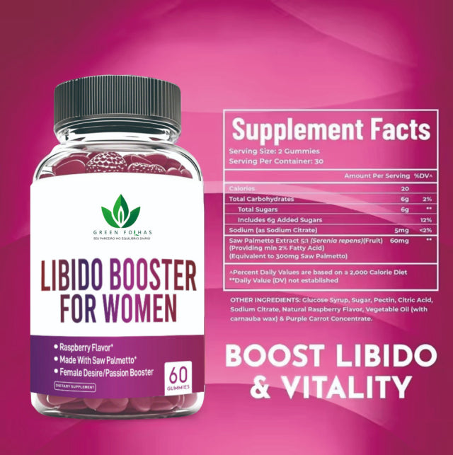 Información nutricional de Líbido Booster para Mujeres Green Folhas