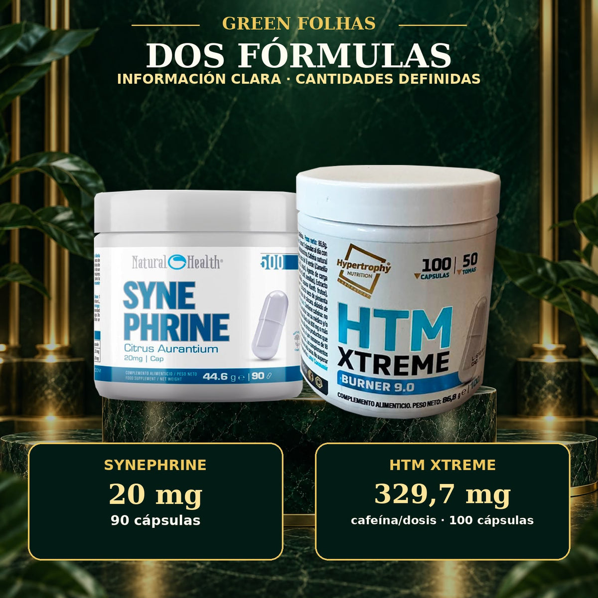 Productos del Pack Slim Fit Energy Green Folhas