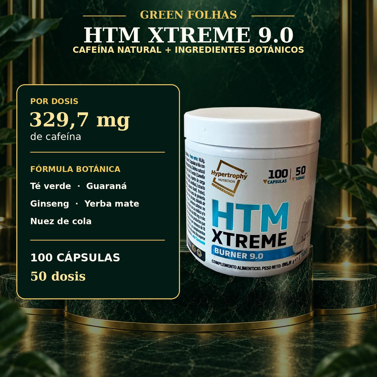 Beneficios Pack Slim Fit Energy Green Folhas
