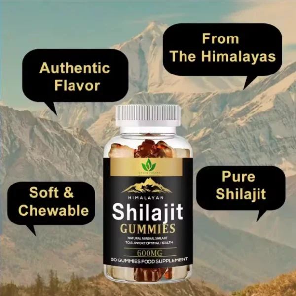 Gomitas de Shilajit del Himalaya - Imagen 4