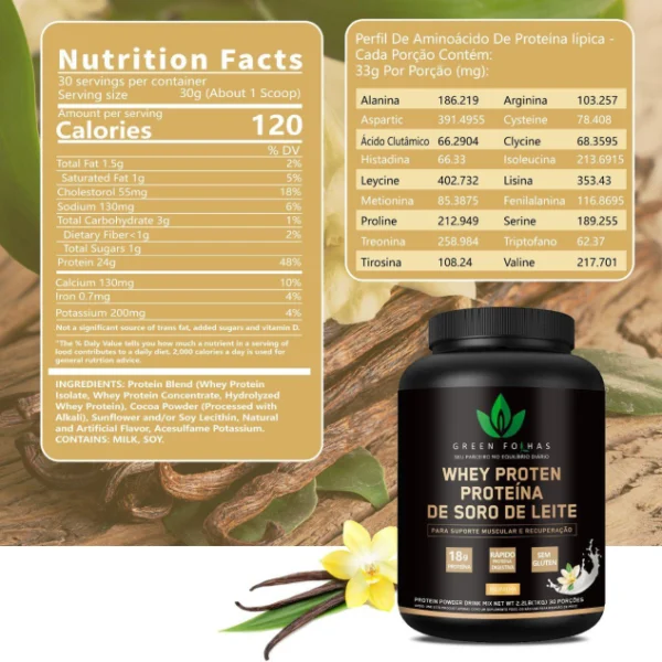 Whey Protein Vainilla 1 Kg - Imagen 2