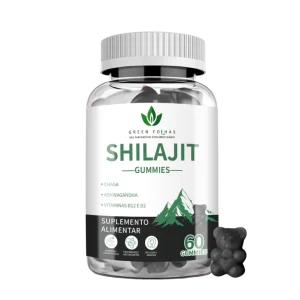 Suplemento en gominolas con Shilajit, Chaga, Ashwagandha y Vitaminas B12 y D2. Energía, concentración y bienestar en una fórmula natural y eficaz.